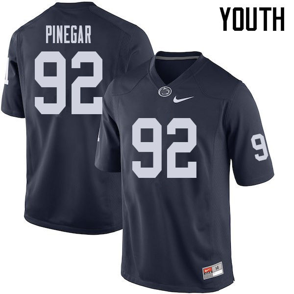 NCAA Nike Youth Penn State Nittany Lions Jake Pinegar #92 College Football Authentic Navy Stitched Jersey XML5598FN